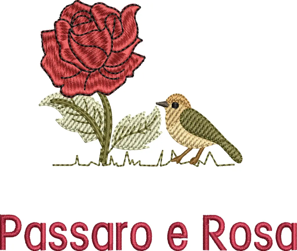 7cm passaro com rosa BorDi Bordado Digital - 79998606832.webp