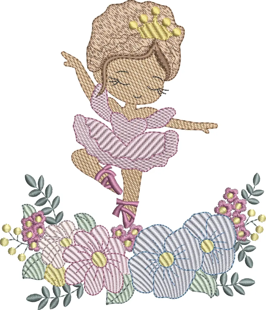 16cm Bailarina 2 BorDi Bordado Digital - 79998606832.webp