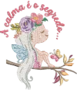 Menina com floral 7