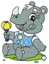 [ANIMAIS]Rinoceronte fofinho