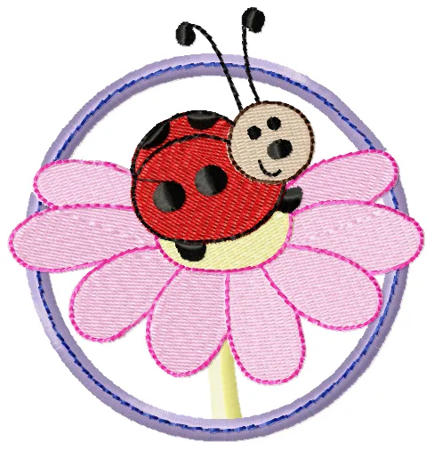 [ANIMAIS]Joaninha moldura