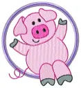 [ANIMAIS]Porco moldura