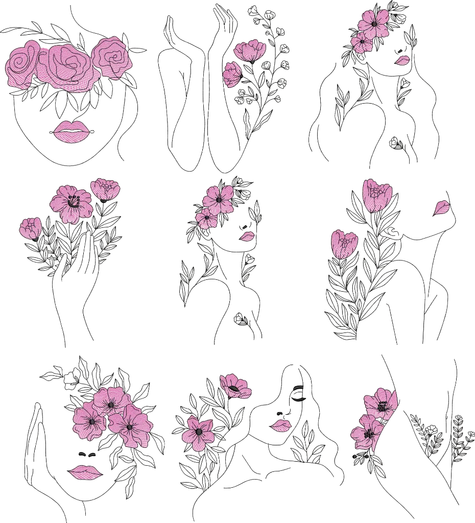 [COLEÇÃO] Mulher Redwork