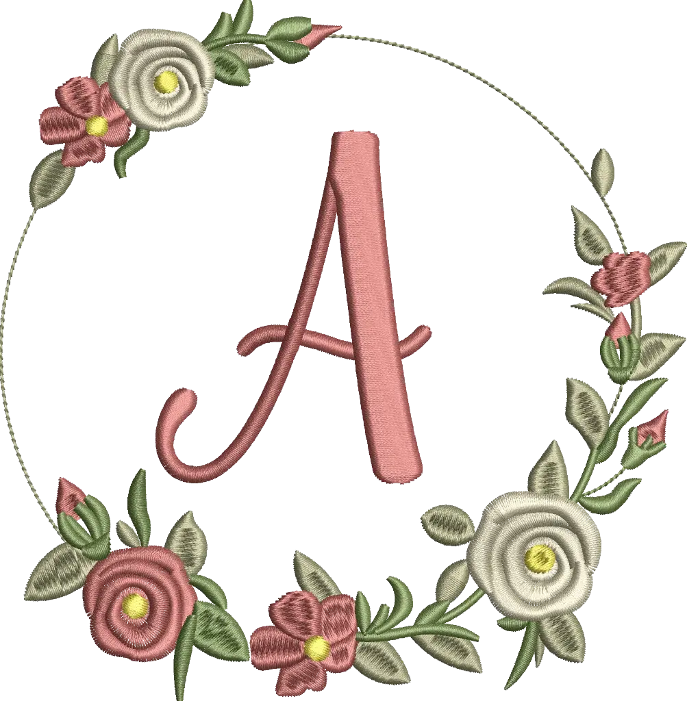 Moldura floral fringe