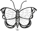 Ícone Borboleta Silhoueta