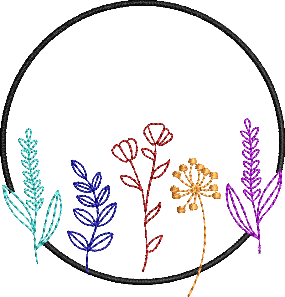 Moldura Flores de Estação