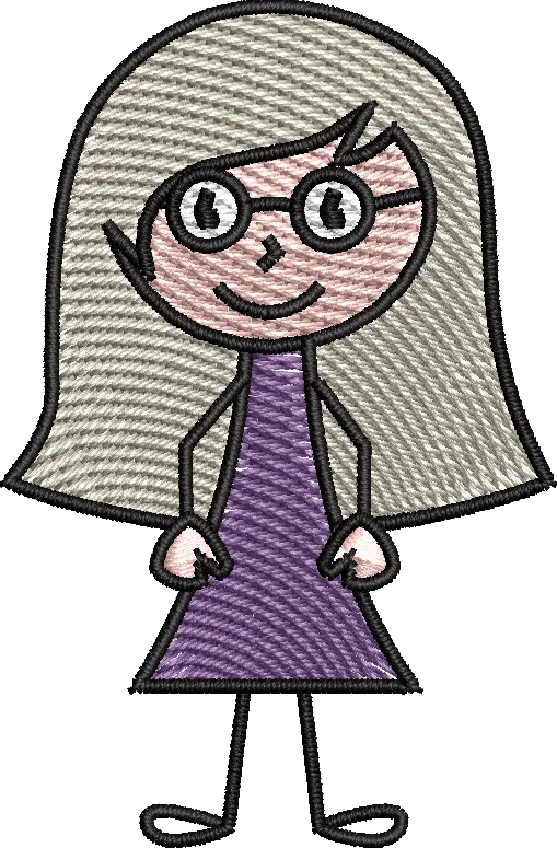 Boneca Infantil Vestido Roxo