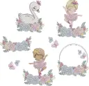 Coleção Doce Bailarina – Bordado Infantil Floral