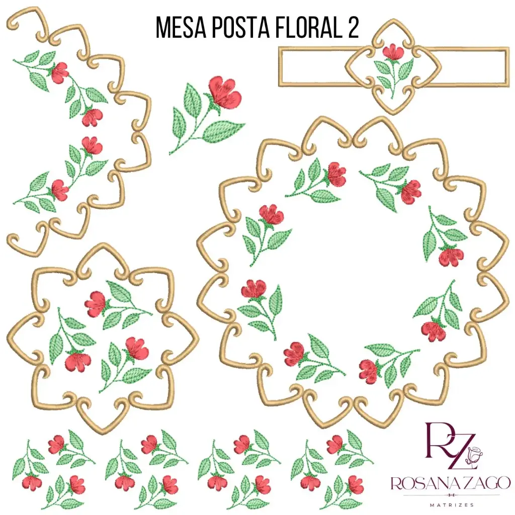 MESA POSTA FLORAL 2