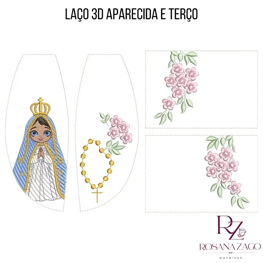 LAÇO 3D APARECIDA TERÇO