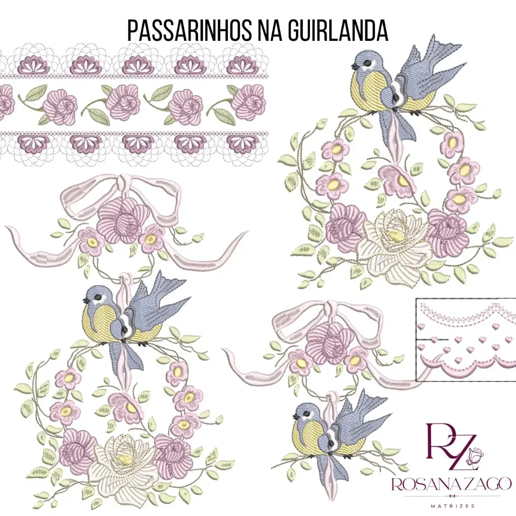 PASSARINHOS NA GUIRLANDA