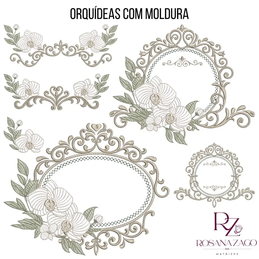 ORQUÍDEAS COM MOLDURA