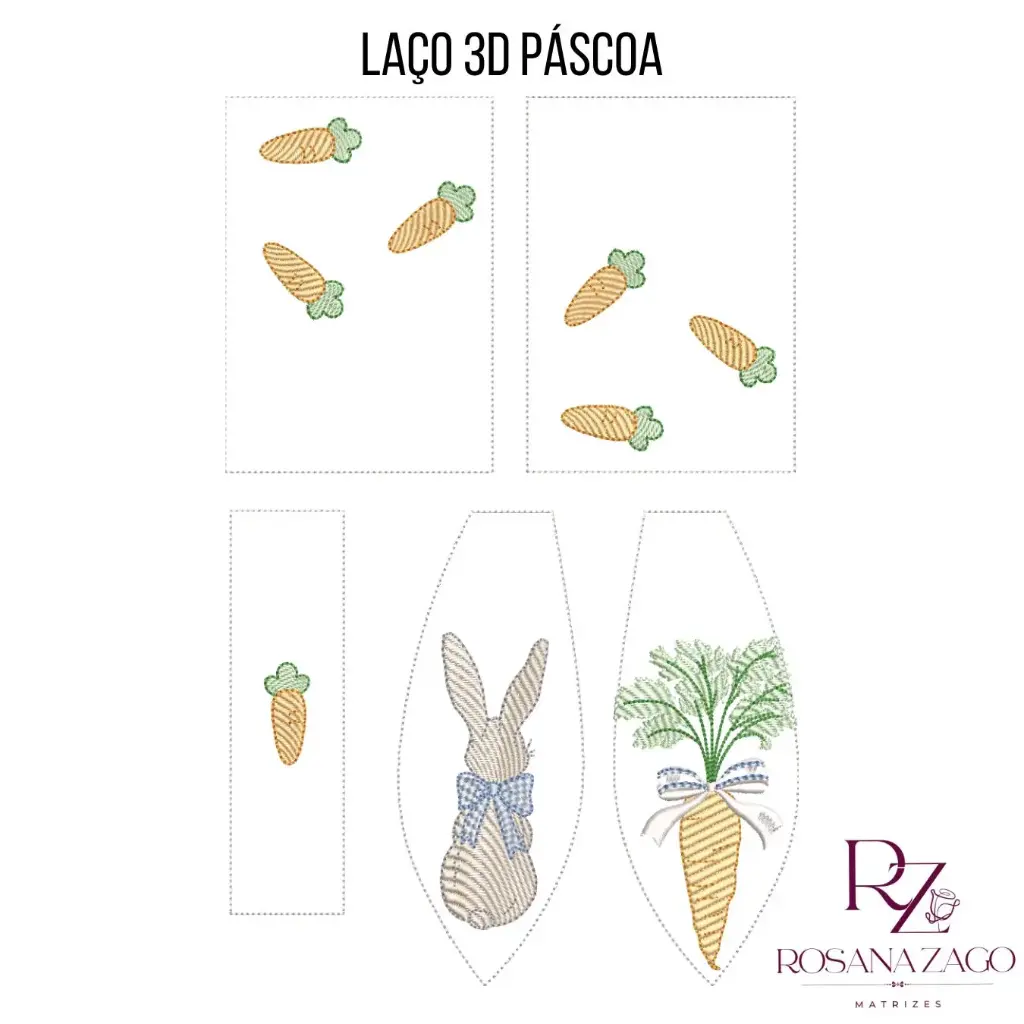 LAÇO 3D PÁSCOA