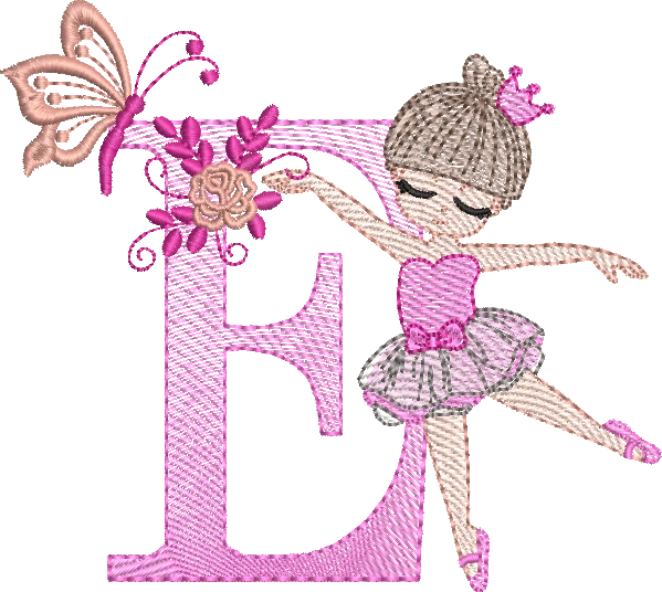 Alfabeto Bailarina E