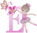 Alfabeto Bailarina E