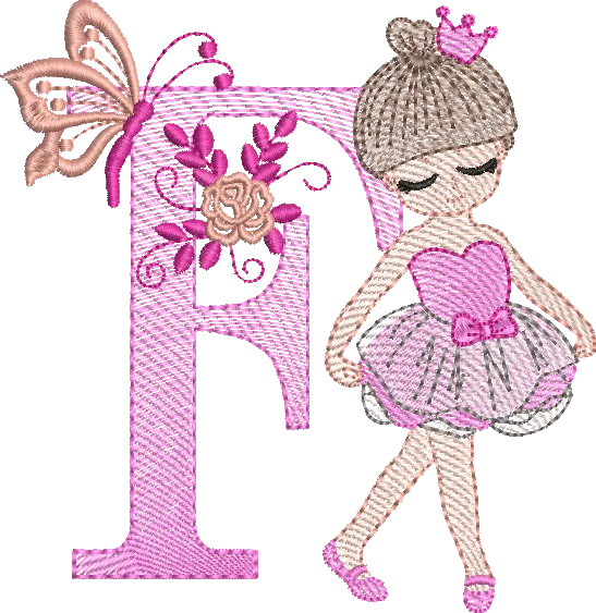 Alfabeto Bailarina F