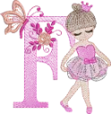 Alfabeto Bailarina F