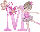 Alfabeto Bailarina M