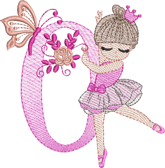 Alfabeto Bailarina O