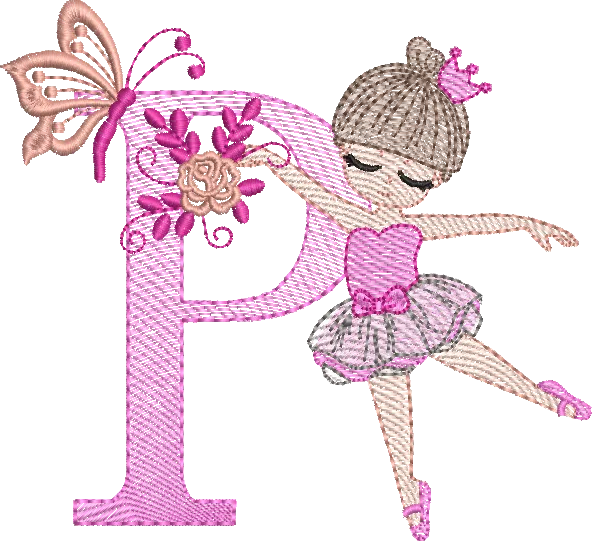 Alfabeto Bailarina P