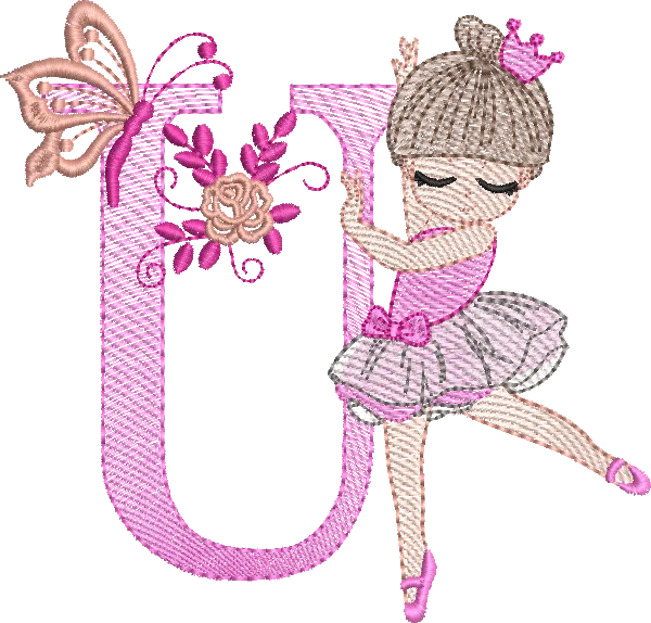 Alfabeto Bailarina U