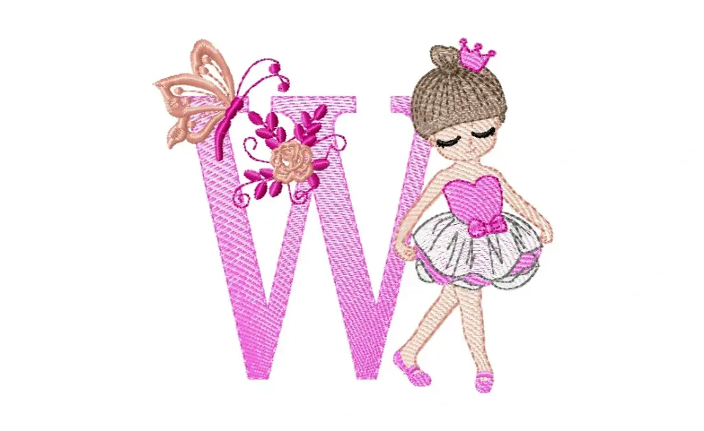 Alfabeto Bailarina W