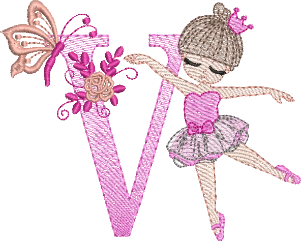 Alfabeto Bailarina V