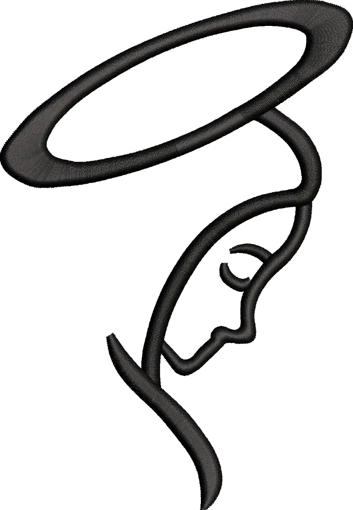 Silhueta Virgem Maria