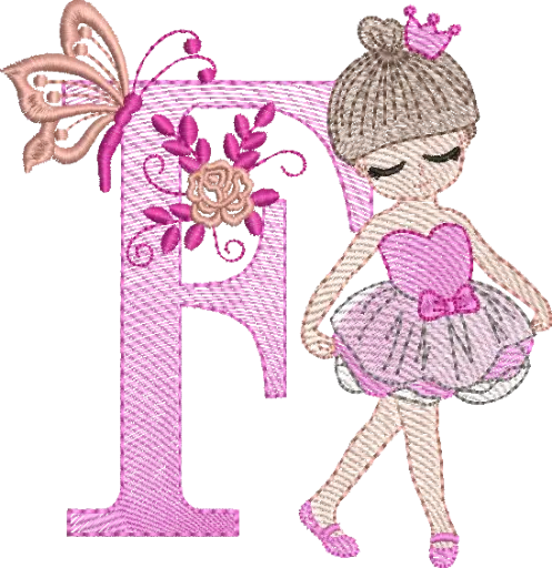 [MT-C003-6] Alfabeto Bailarina F