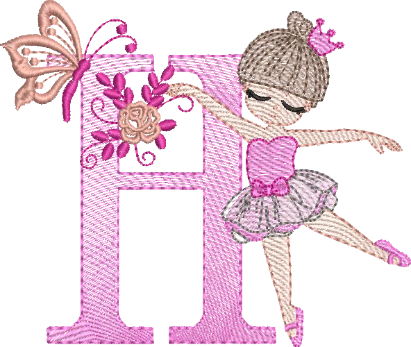 [MT-C003-8] Alfabeto Bailarina H