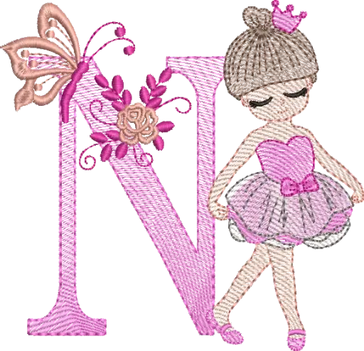 [MT-C003-14] Alfabeto Bailarina N