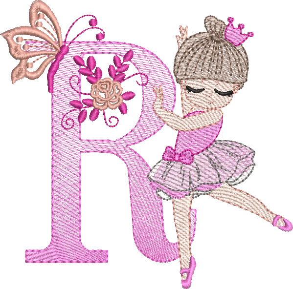 Alfabeto Bailarina R