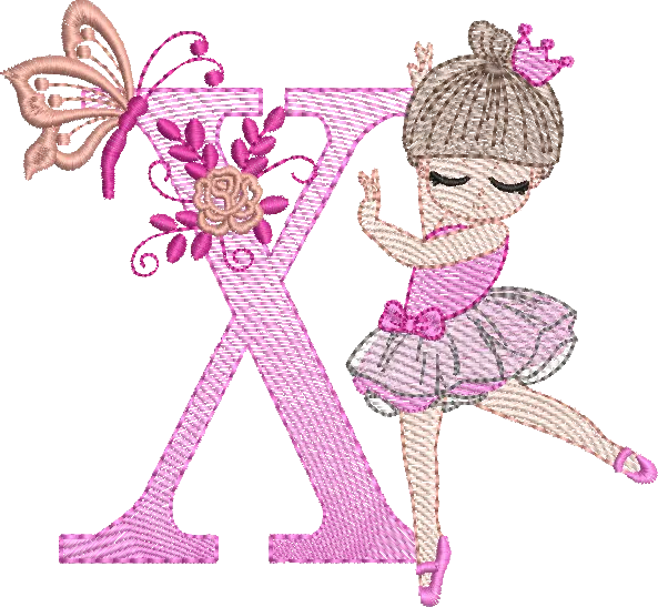 Alfabeto Bailarina X