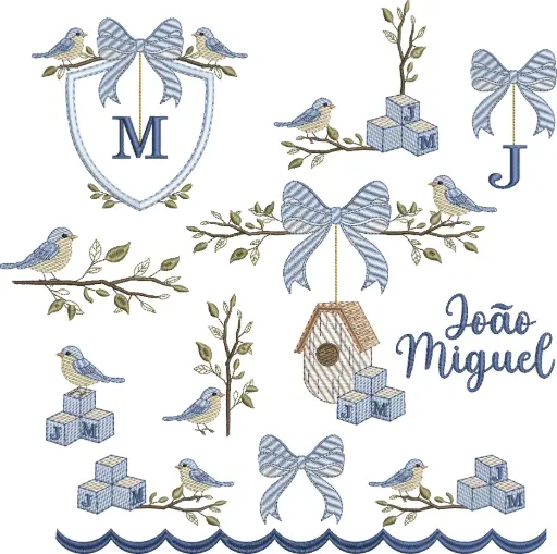Ninho Azul – Bordado Infantil