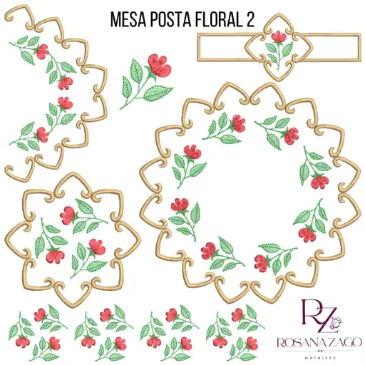 MESA POSTA FLORAL 2