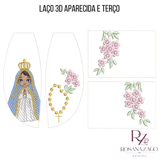 LAÇO 3D APARECIDA TERÇO