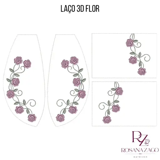 LAÇO 3D FLOR