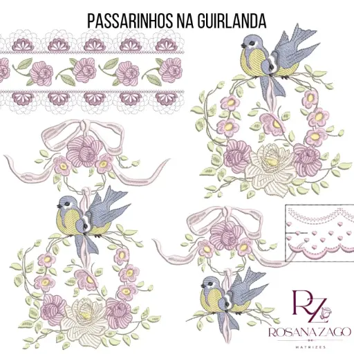 PASSARINHOS NA GUIRLANDA