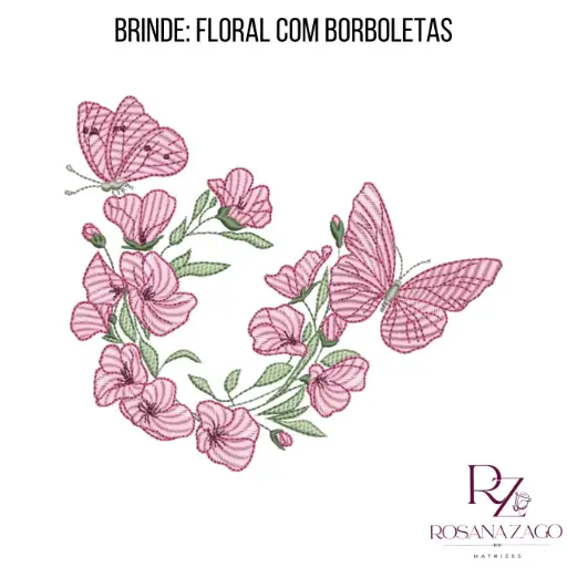 BRINDE: FLORAM COM BORBOLETAS
