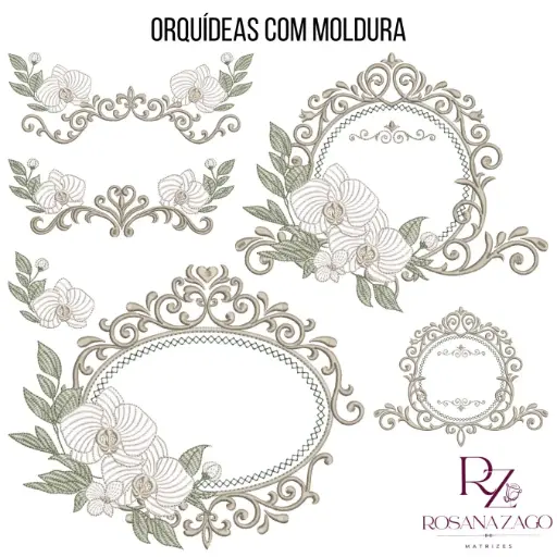 ORQUÍDEAS COM MOLDURA