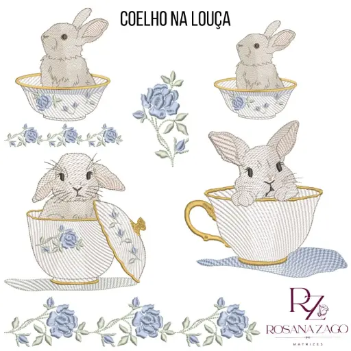 COELHO NA LOUÇA