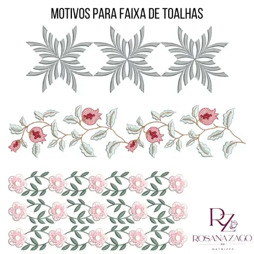 MOTIVOS PARA FAIXA DE TOALHAS