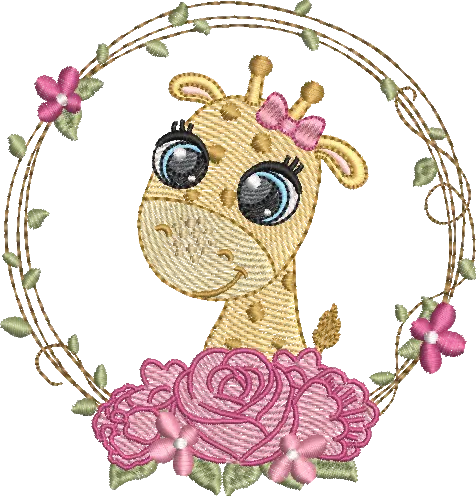 [MT-C031-6] Safari Girafa Menina