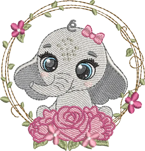 [MT-C031-8] Safari Elefante Menina