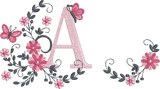 [MT-C007] [COLEÇÃO] Alfabeto Floral