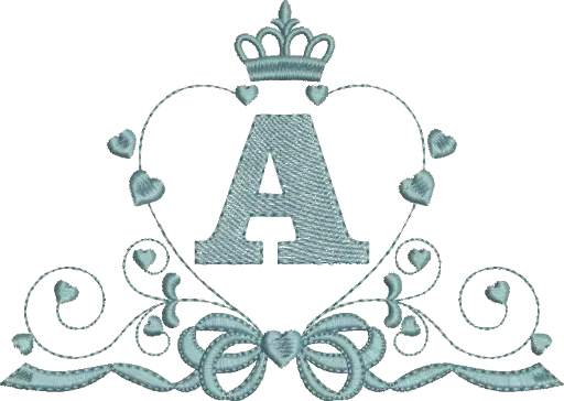 [MT-C020] [COLEÇÃO] Alfabeto Monograma Elegante