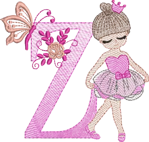 [MT-C003-27] Alfabeto Bailarina Z 