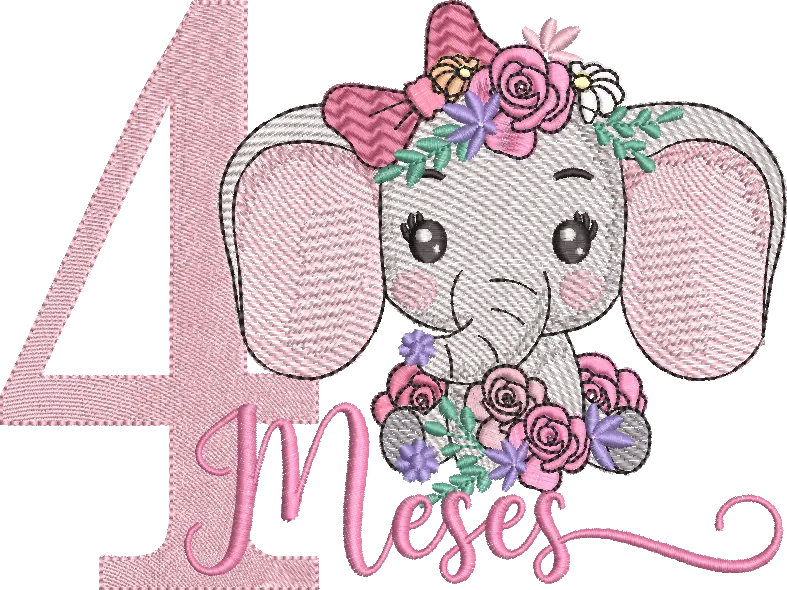 [MT-C050-6] Elefantinha 4 Mês   