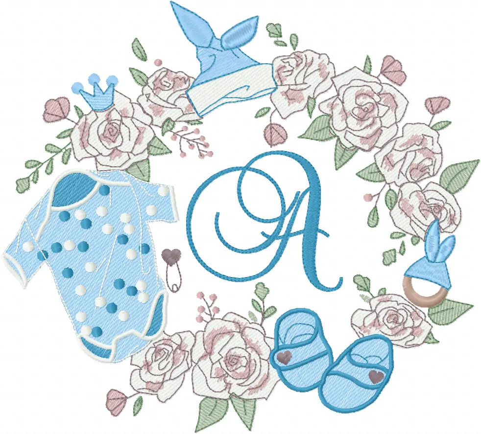 [COLEÇÃO] Alfabeto Monograma Baby