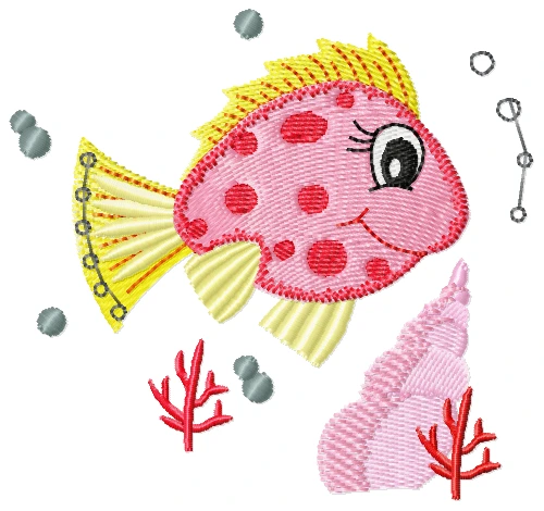 [MT-G299] [ANIMAIS]Peixinho com bolinhas